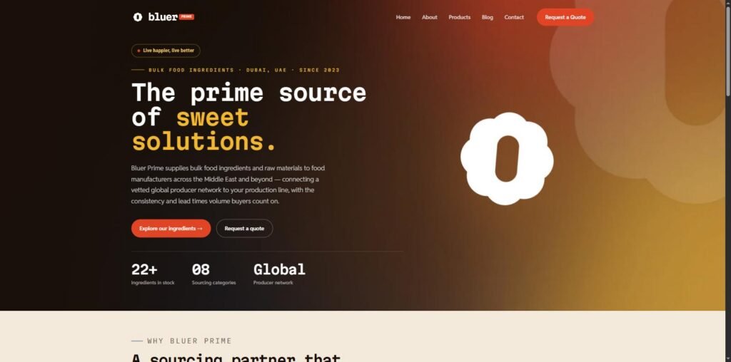 Bluer Prime website